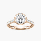 Sofia Round LGD Bezel Side Stone Engagement Ring