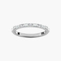 Whimsy 2/5 ctw Round and Baguette Shared Prong Wedding Band