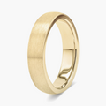 Blake 5.00mm Dome Comfort Fit Plain Metal Band - 14K White Gold / Satin