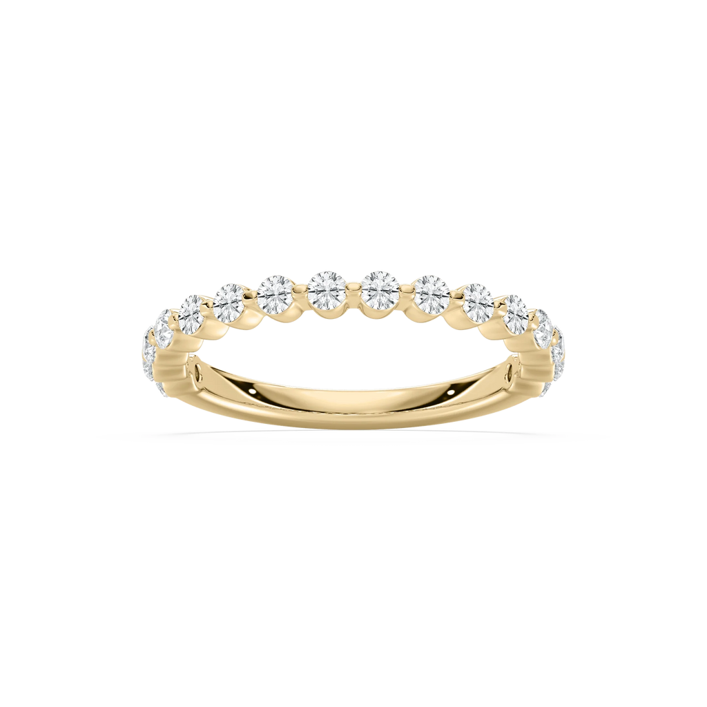 Willow Grand 1/2 ctw Round LGD Shared Prong Wedding Band