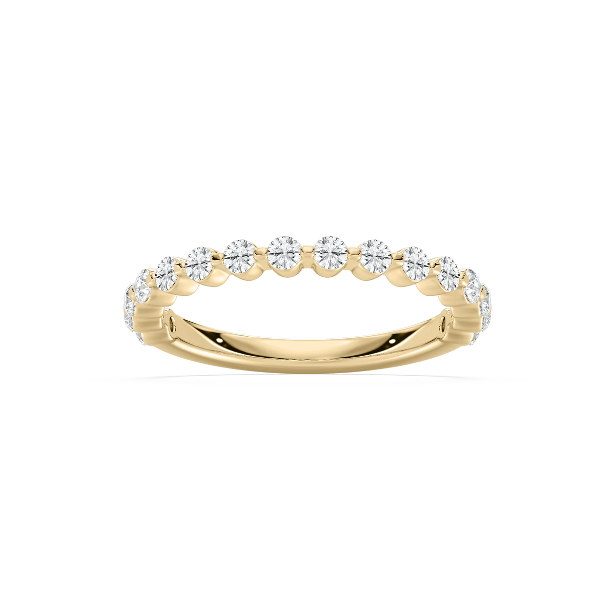 Willow Grand 1/2 ctw Round LGD Shared Prong Wedding Band