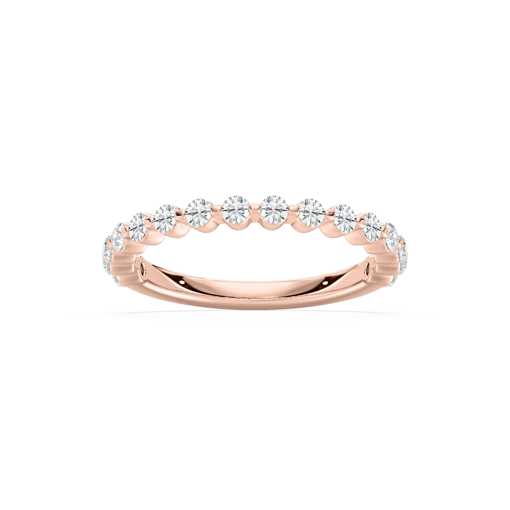 Willow Grand 1/2 ctw Round LGD Shared Prong Wedding Band