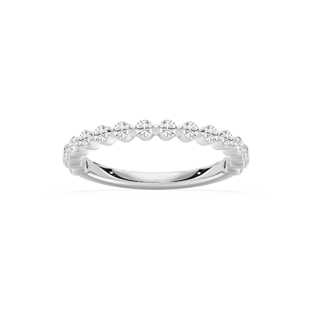 Willow Grand 1/2 ctw Round LGD Shared Prong Wedding Band