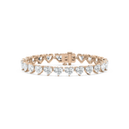 24 ctw Heart LGD Tennis Bracelet  - 7 Inches - Signature Collection