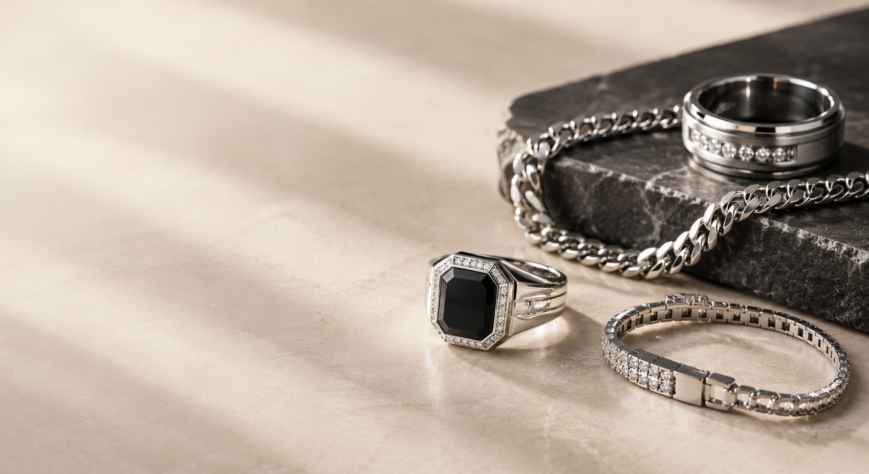Yuga Diamonds men's jewelry banner