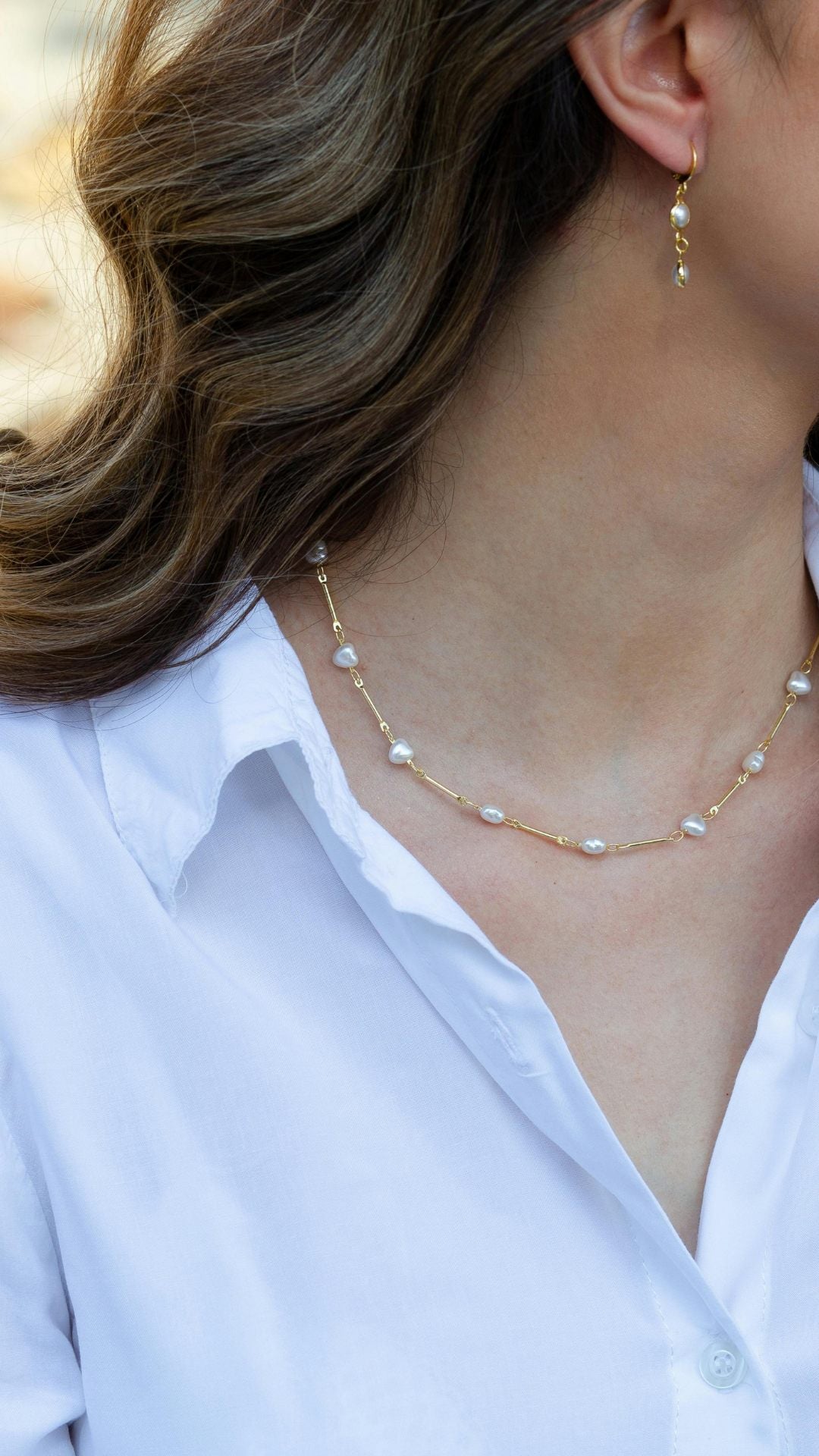 Yuga Diamonds real customer wearing fine jewelry